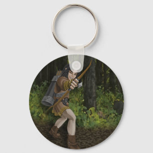 Mörk älva Keychain Nyckelring