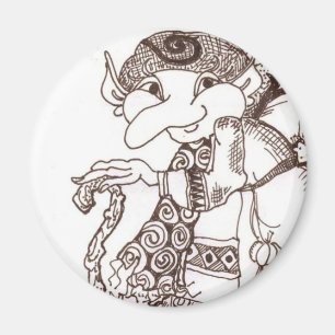 Mörk älvaBaba Magnet