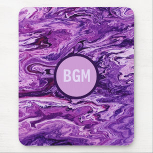 Mörk Amethyst Marble Melt Musmatta