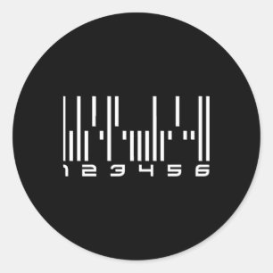 Mörk Android Barcode-märket Runt Klistermärke