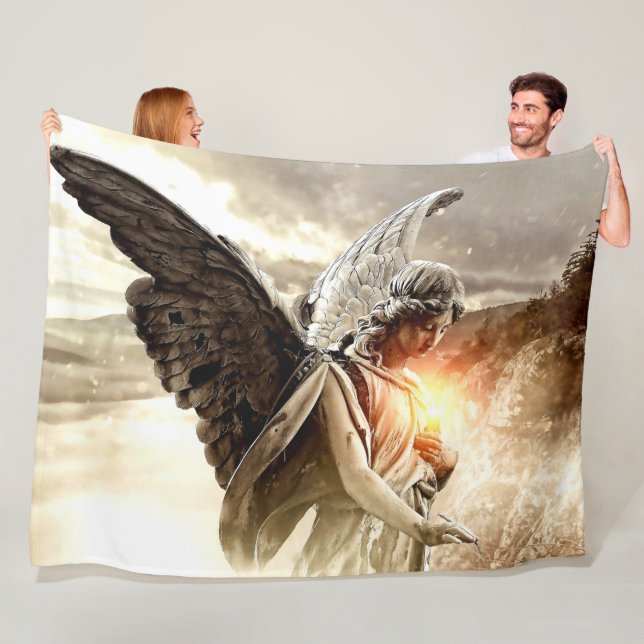 MÖRK ANGEL FLEECEFILT (På plats)