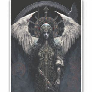 Mörk Angel Gothic Fantasy Art Klistermärken