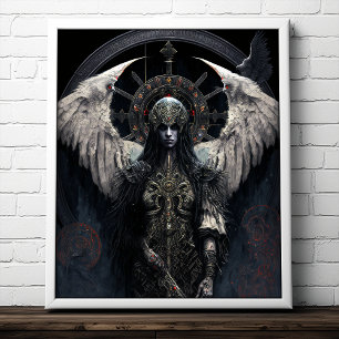 Mörk Angel Gothic Fantasy Art Poster
