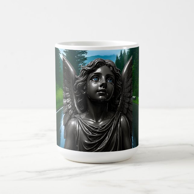 Mörk Angel Gothic Gift Kaffemugg (Center)