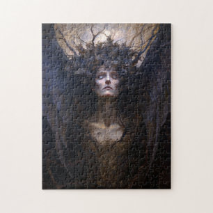 Mörk Angel Gothic Goth Fantasy Art Pussel