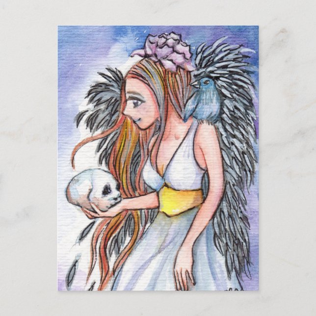 Mörk Angel Helg Vykort (Framsida)