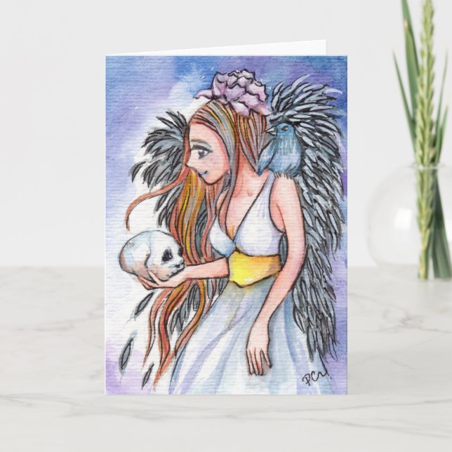 Mörk Angel Kort (Framsida)
