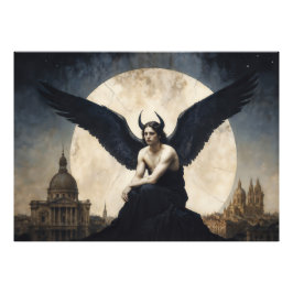 Mörk Ängel Lucifer Fototryck