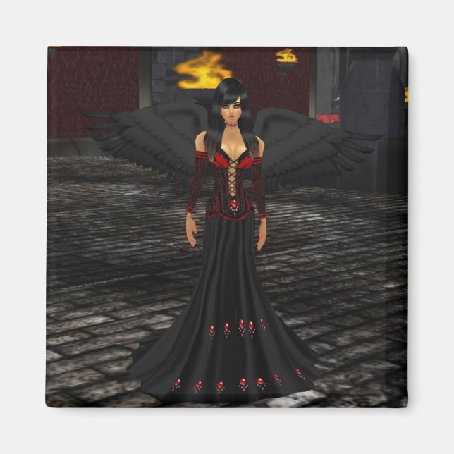 Mörk Angel Magnet (Framsidan)