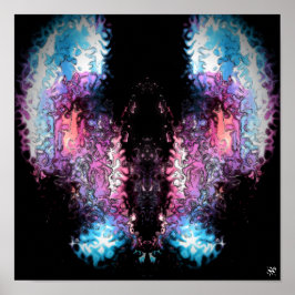 Mörk angel v1 - mönster pareidolia poster