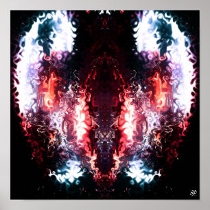 Mörk angel v2 - mönster pareidolia poster