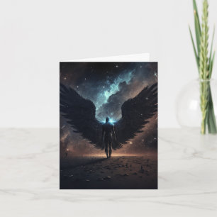 Mörk Angel Vingar Kort