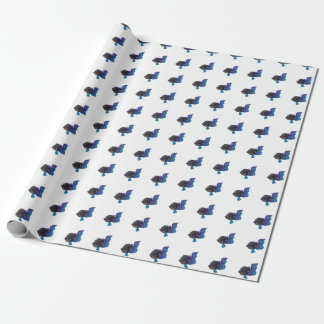 Mörk Angelfish Wrapping Papper Presentpapper