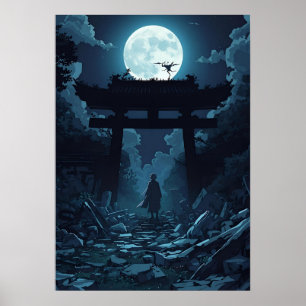 Mörk Anime Aesthetic Poster - Gothic Japansk Mang