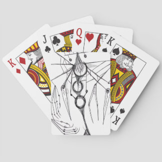 Mörk Anime Fantasy Kråka och Demon Konst Casinokort