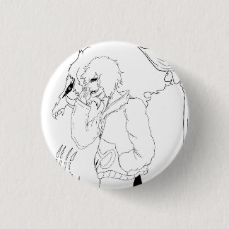 Mörk Anime Fantasy Kråka och Demon Konst Knapp