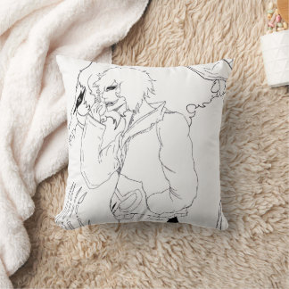 Mörk Anime Fantasy Kråka och Demon Konst Kudde