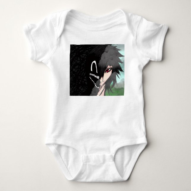 Mörk Anime Fantasy Kråka och Demon Konst T Shirt (Framsida)