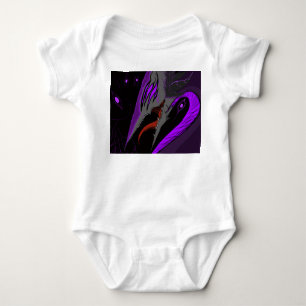 Mörk Anime Fantasy Kråka och Demon Konst T Shirt