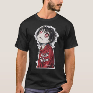 Mörk Anime "Fortfarande Här" Estetisk Gotisk Illus T Shirt