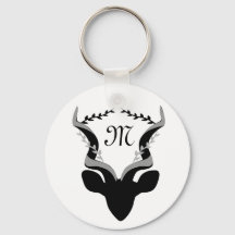Mörk Antelope Silhouette w Customized Monogram