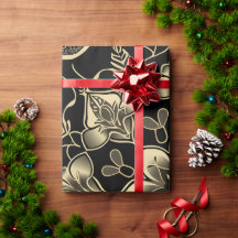 Mörk Arabiska Flower Mönster