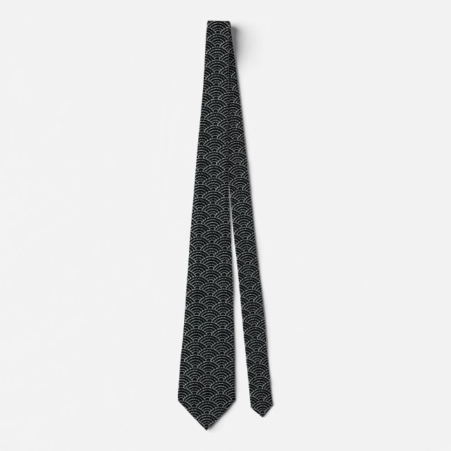 Mörk Arches Neck Tie Slips (Framsida)