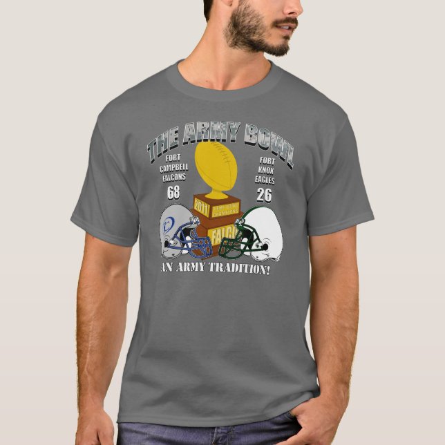 Mörk armébunkeT-tröja T-shirt (Framsida)