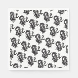 mörk art napkins gothegarn art by missmultifairy pappersservett