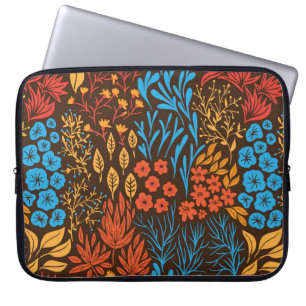 mörk av blommigt Dudles Laptop Sleeve