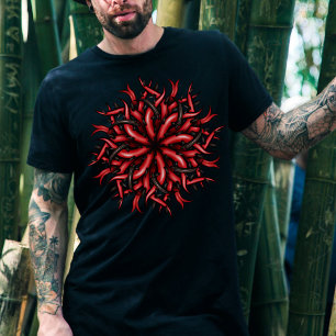 Mörk av Creepy Horror Demon Tentacles T Shirt
