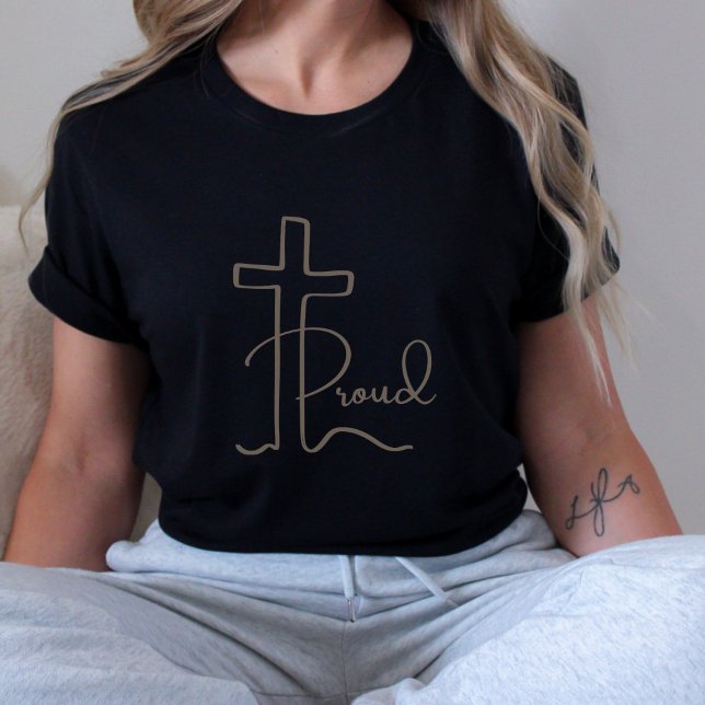 Mörk av den minsta proud-kristna Kor-skript T Shirt (Skapare uppladdad)