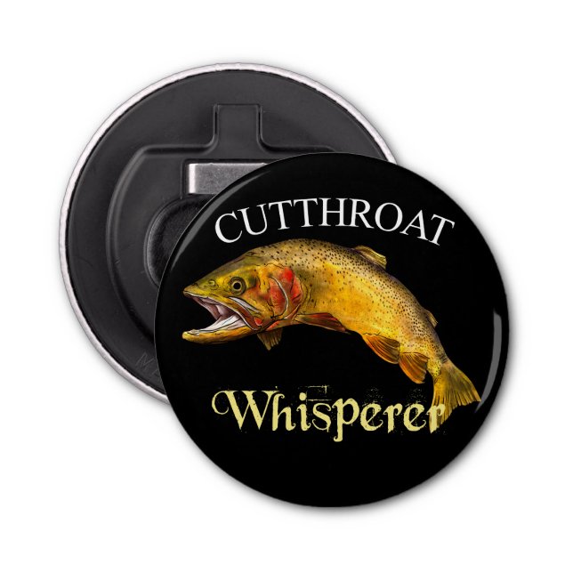 Mörk av kutmynningtrout Whisperer Flasköppnare (Framsidan)
