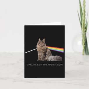 Mörk av överdelen av Maine Coon Cat Lover Kort