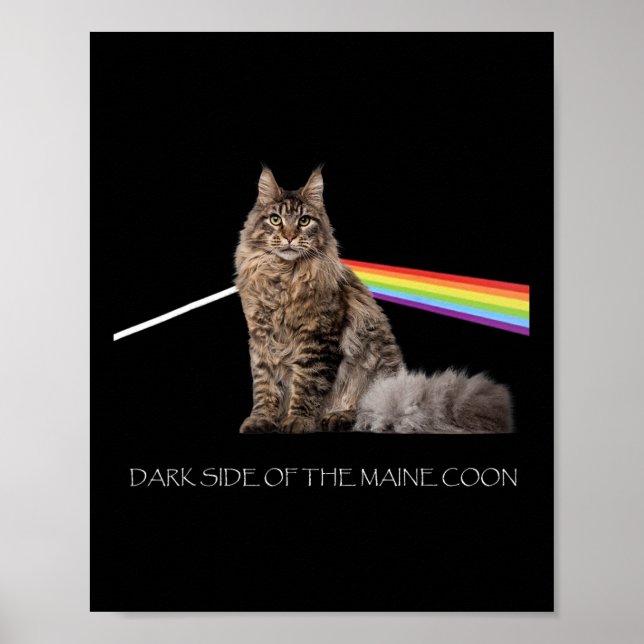 Mörk av överdelen av Maine Coon Cat Lover Poster (Framsidan)