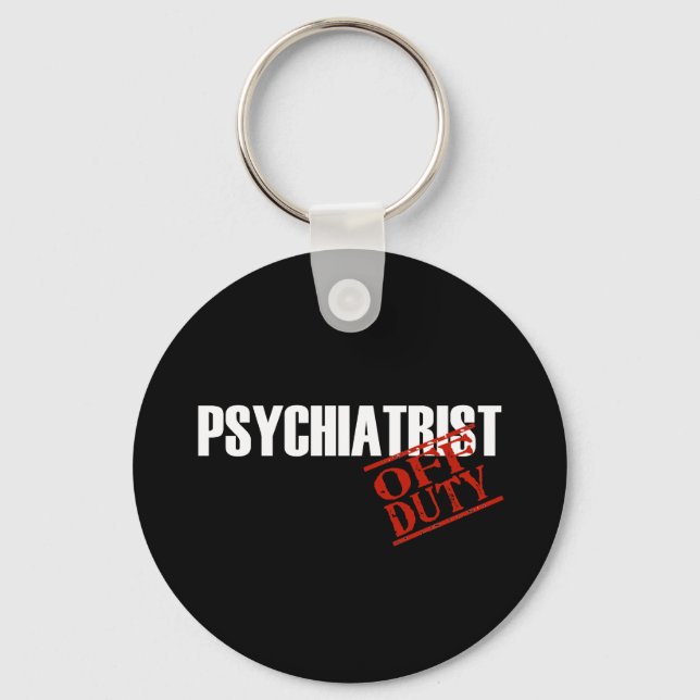 Mörk AV PSYCHIATRIST-TULLEN Nyckelring (Framsida)