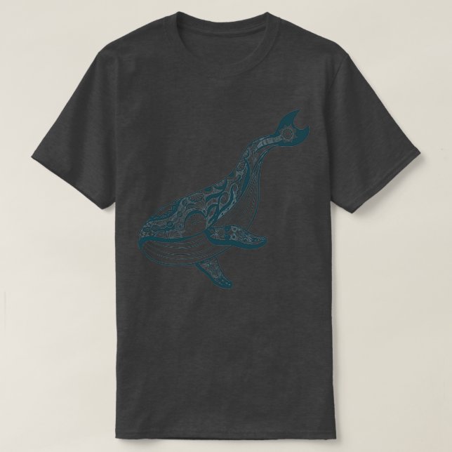 Mörk av stamspirit Whale T Shirt (Design framsida)