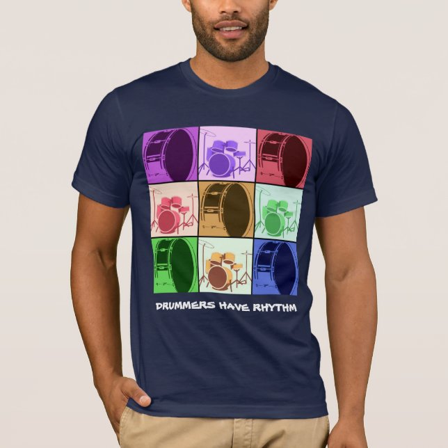 Mörk av trumma och trummatning - Mod T-shirt (Framsida)