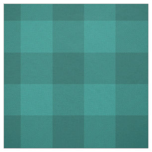 mörk av turkos, teal-kontrollerad plaid tyg