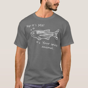 Mörk av Zebrafish Spirit animal Background T Shirt