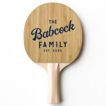 Mörk Bambu Retro Familj Namn & År