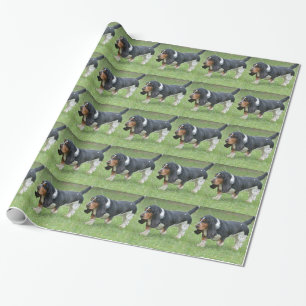Mörk Bassethundhund Presentpapper