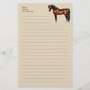 Mörk Bay Egyptian Arabian Horse Brevpapper
