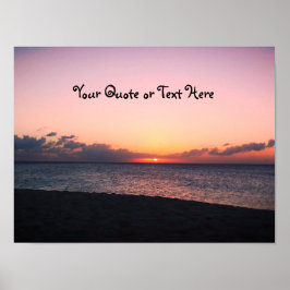 Mörk Beach Sunset Poster