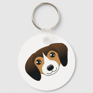 Mörk Beagle Keychain Nyckelring