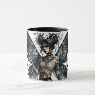 Mörk Beauty Gothic Asian Fairy Tattoos & Whip Mugg