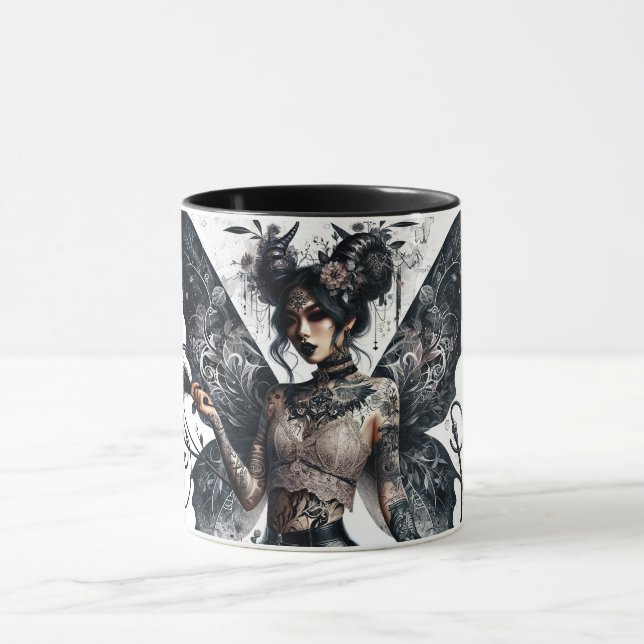 Mörk Beauty Gothic Asian Fairy Tattoos & Whip Mugg (Center)