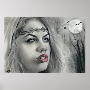 Mörk Beauty Måne Shadows Poster