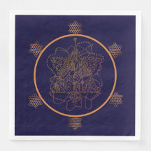 Mörk Berry Vin judisk stjärna Pappra Tallrikar