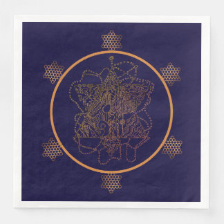 Mörk Berry Vin judisk stjärna Pappra Tallrikar Pappersservett